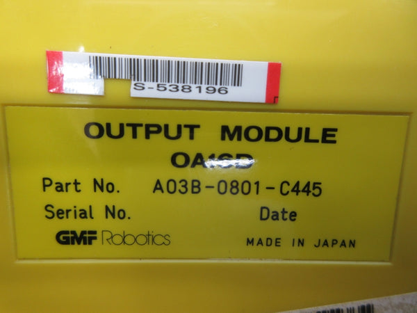 FANUC A03B-0801-C445 OA16D 120VAC 2A NSNP
