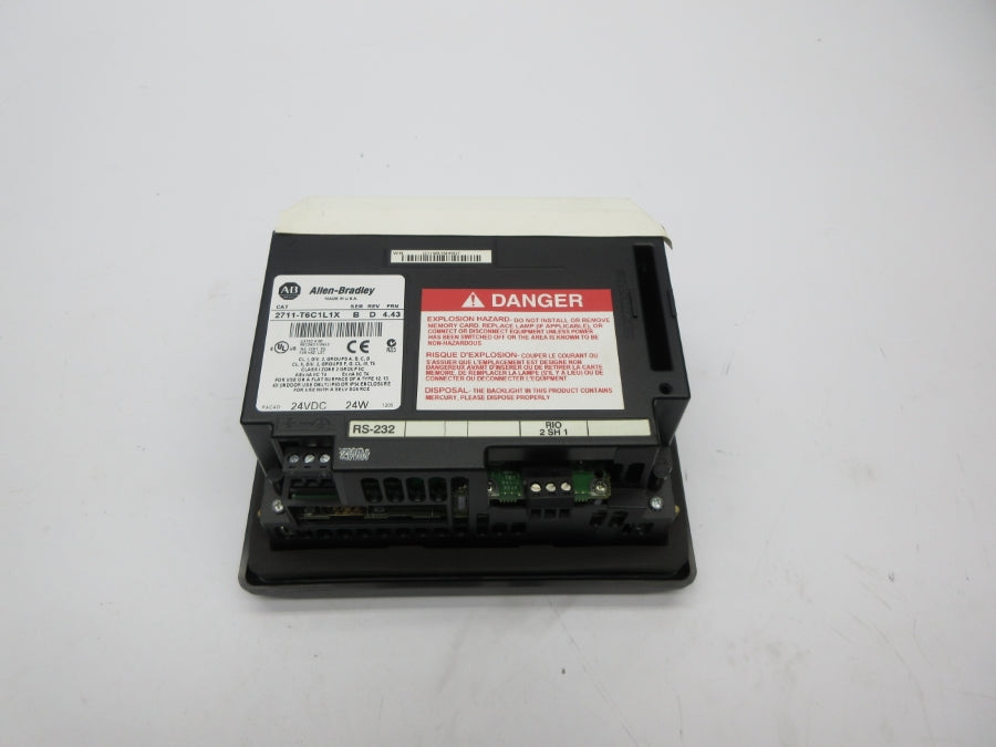 ALLEN BRADLEY 2711-T6C1L1X SER. B F/W 4.43 24VDC REV. D NSNP