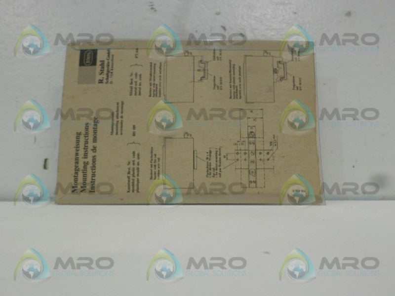 STAHL INTRINSPAK 9001/01-280-165-00 SAFETY BARRIER NSMP