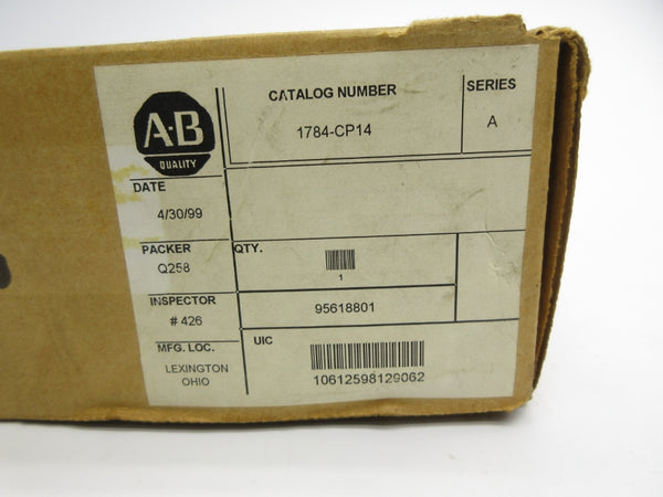 ALLEN BRADLEY 1784-CP14 SER. A NSMP