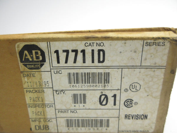 ALLEN BRADLEY 1771-ID 120VAC/DC NSMP