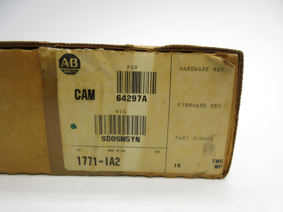 ALLEN BRADLEY 1771-IA2 120VAC/DC NSMP