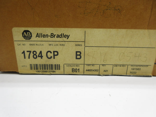ALLEN BRADLEY 1784-CP SER. B REV. B01 NSMP