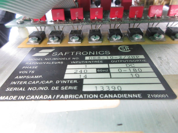 SAFTRONICS DE8-10-2/2HP 240V 14A NSNP