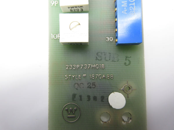 WESTINGHOUSE 233P737H01B 1870A88G02 UNMP