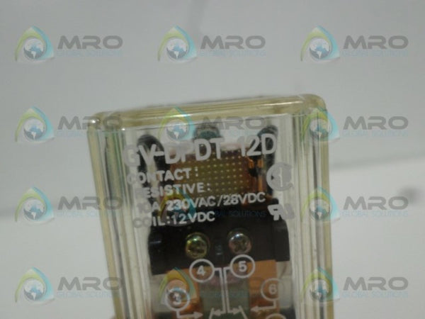 MASTER CONTROLS GV-DPDT-120D RELAY 12VDC UNMP