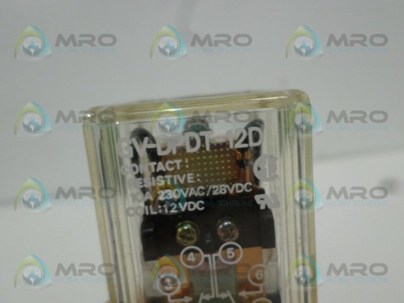 MASTER CONTROLS GV-DPDT-120D RELAY 12VDC UNMP