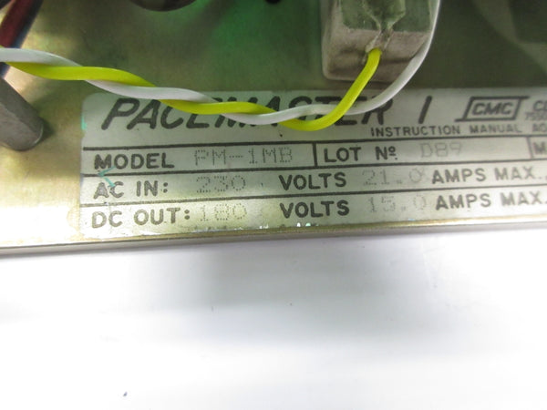 CMC PM-1MB 230VAC 21.0A UNMP