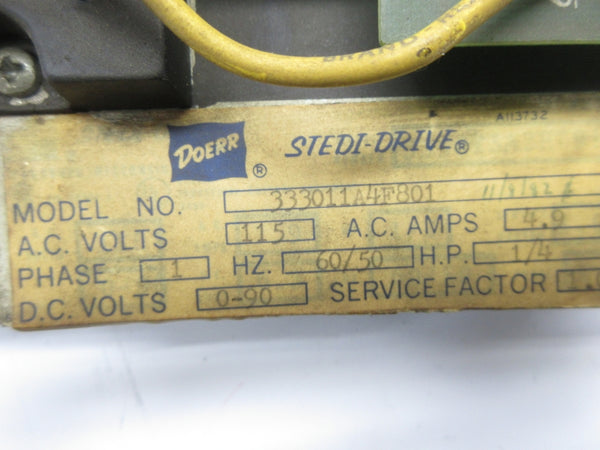 DOERR 333011A4F801 115VAC 4.9A UNMP
