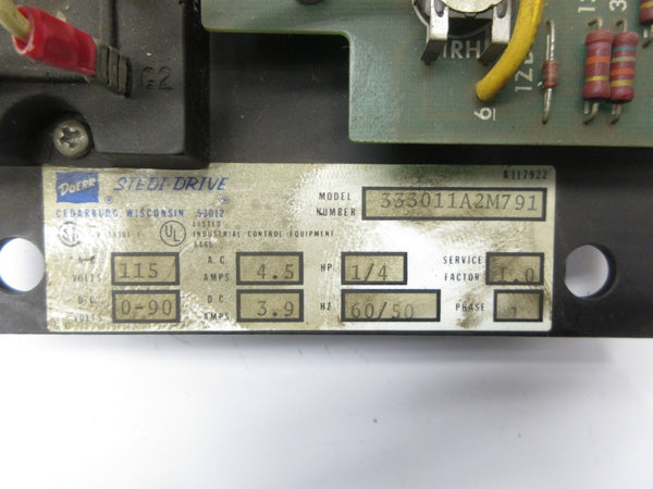 DOERR 333011A2M791 115VAC 4.5A UNMP