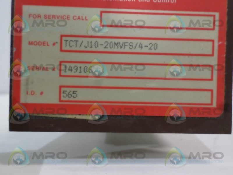 MOORE TCT/J10-20MVFS/4-20 THERMOCOUPLE TRANSMITTER UNMP