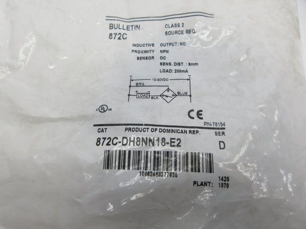 ALLEN BRADLEY 872C-DH8NN18-E2 SER. D NSMP