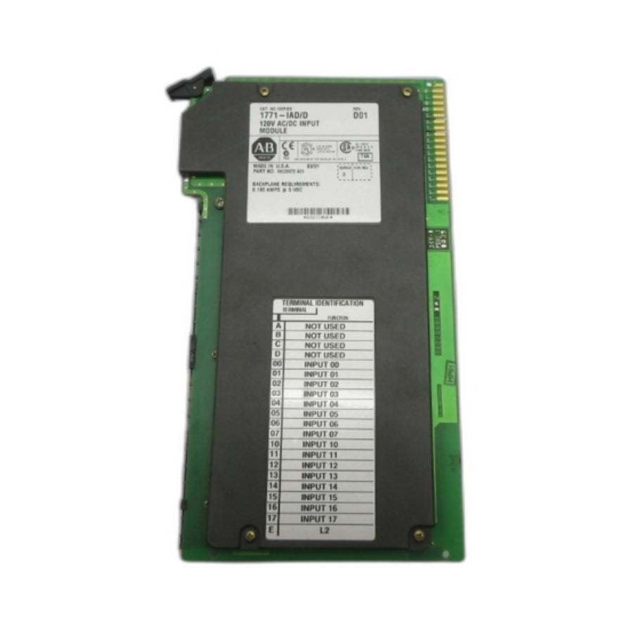 ALLEN BRADLEY 1771-IAD SER. D 120VAC/DC REV. D01 UNMP