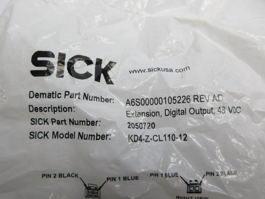 SICK KD4-Z-CL110-12 2050720 48VDC NSMP