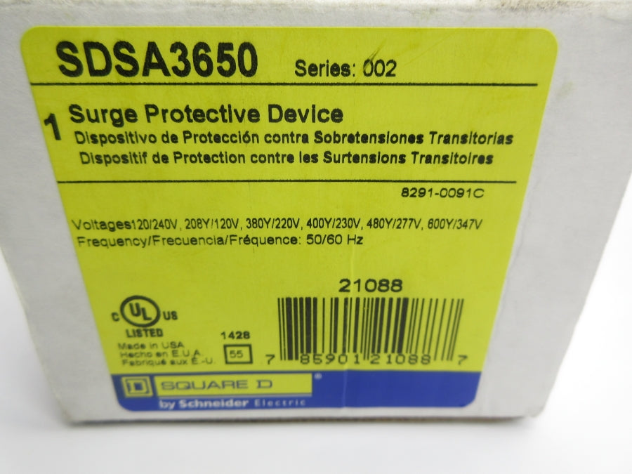 SQUARE D SDSA3650 SER. 002 NSMP