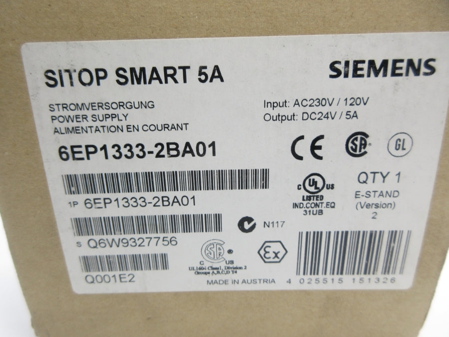 SIEMENS 6EP1333-2BA01 120/230VAC NSMP