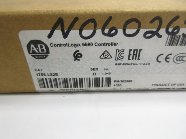 ALLEN BRADLEY 1756-L82E SER. B F/W 1.045 NSMP