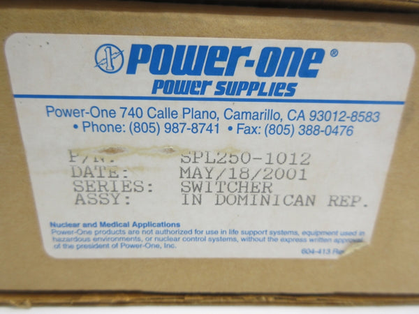 POWER-ONE SPL250-1012 110/220V NSMP