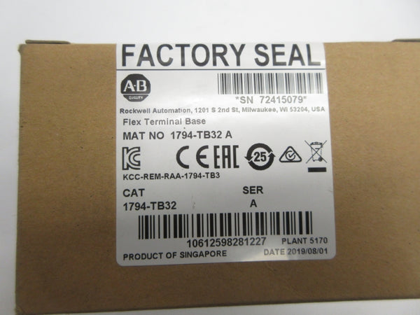 ALLEN BRADLEY 1794-TB32 SER. A DATE: 2019 NSFS