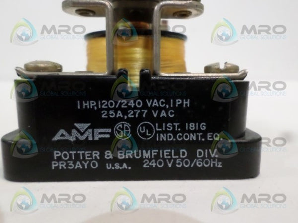 POTTER & BRUMFIELD PR3AYO RELAY 240VAC UNMP