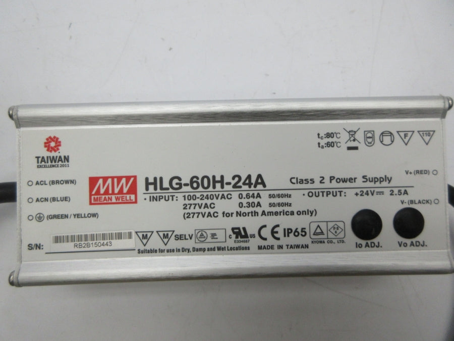 MEAN WELL HLG-60H-24A 100-240VAC 0.64A NSNP