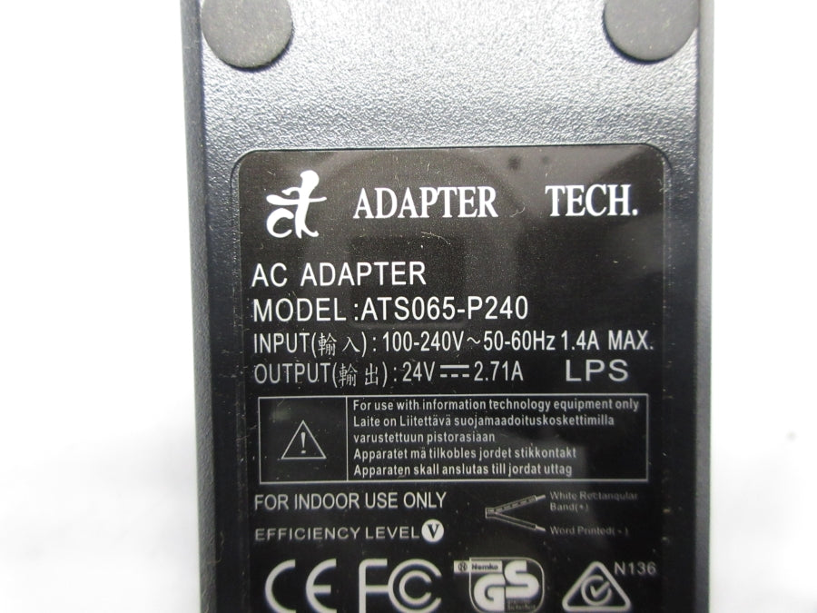 ADAPTER TECH ATS065-P240 100-240V 1.4A NSNP