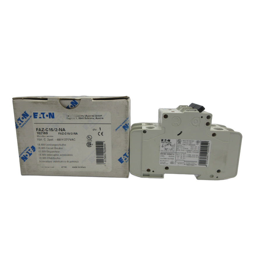 EATON FAZ-C15/2-NA 102169 277VAC 15A NSMP