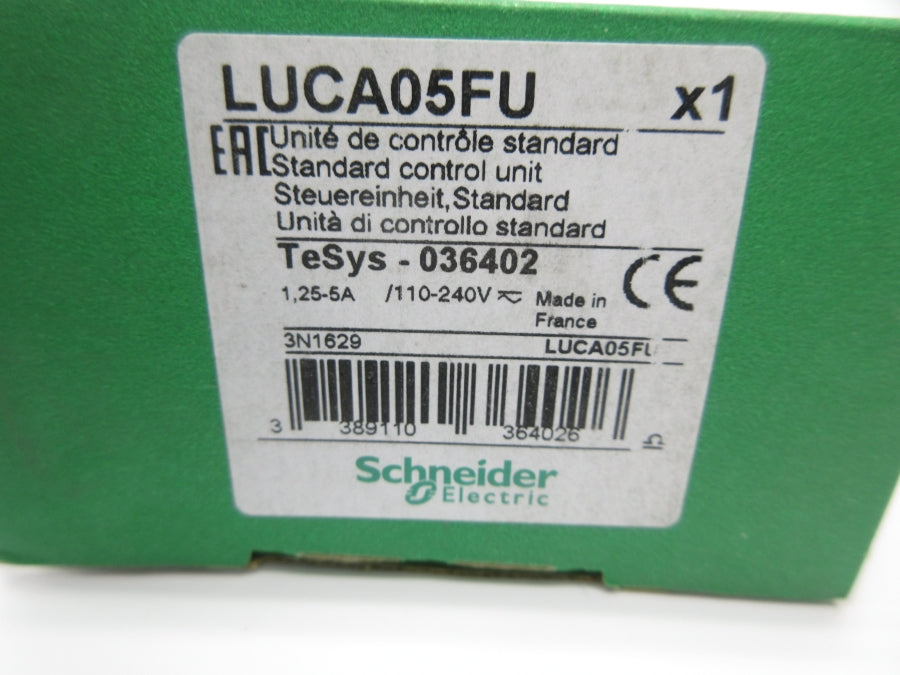 SCHNEIDER ELECTRIC LUCA05FU 110-240V 1.25-5A NSMP