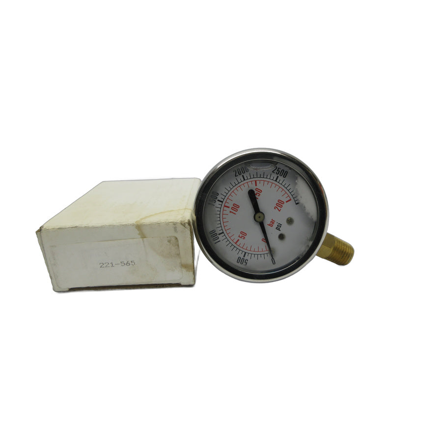 GAUGE 221-565 0-3000PSI NSMP