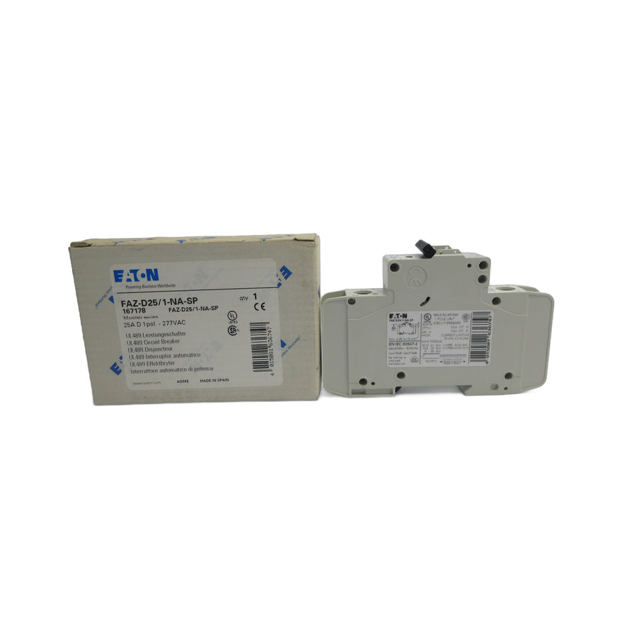 EATON FAZ-D25/1-NA-SP 167178 277VAC 25A NSMP