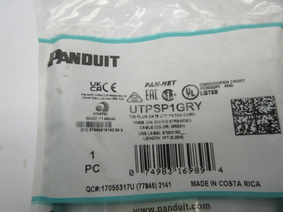 PANDUIT UTPSP1GRY NSMP