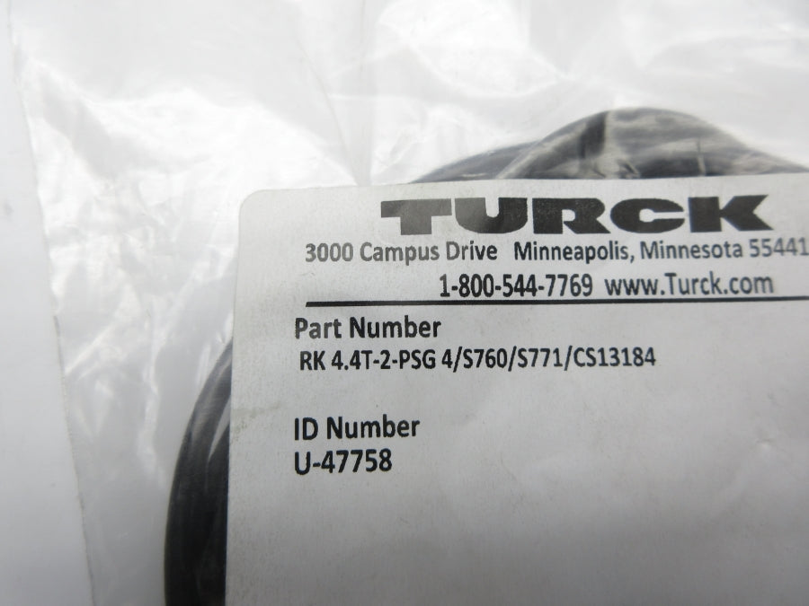 TURCK RK4.4T-2-PSG4/S760/S771/CS13184 U-47758 NSMP