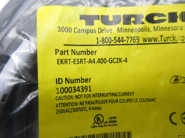 TURCK EKRT-ESRT-A4.400-GC2K-4 100034391 250VAC 4A NSMP