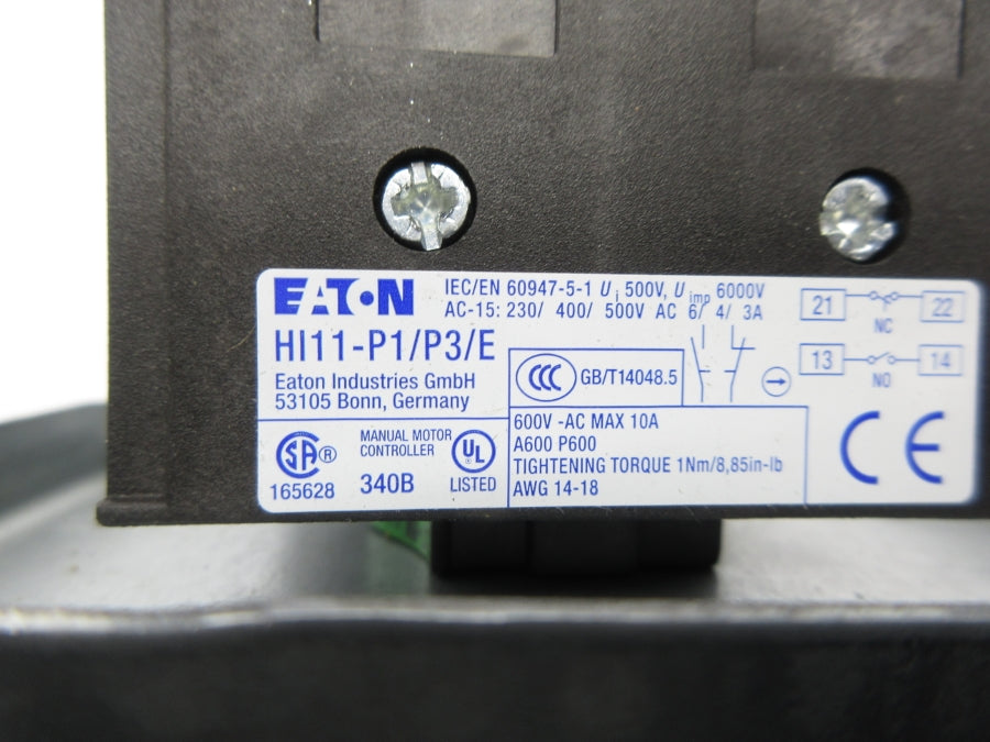 EATON HI11-P1/P3/E 600VAC 10A NSNP