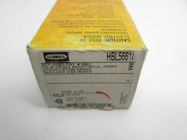 HUBBELL HBL5661I 250V 15A NSMP