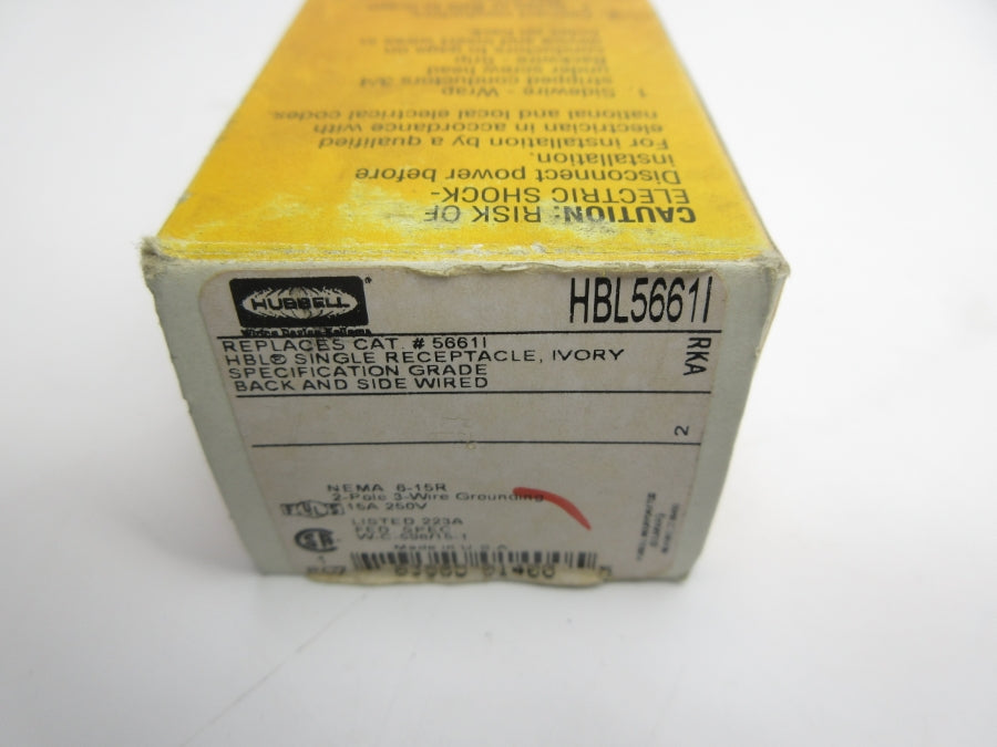 HUBBELL HBL5661I 250V 15A NSMP