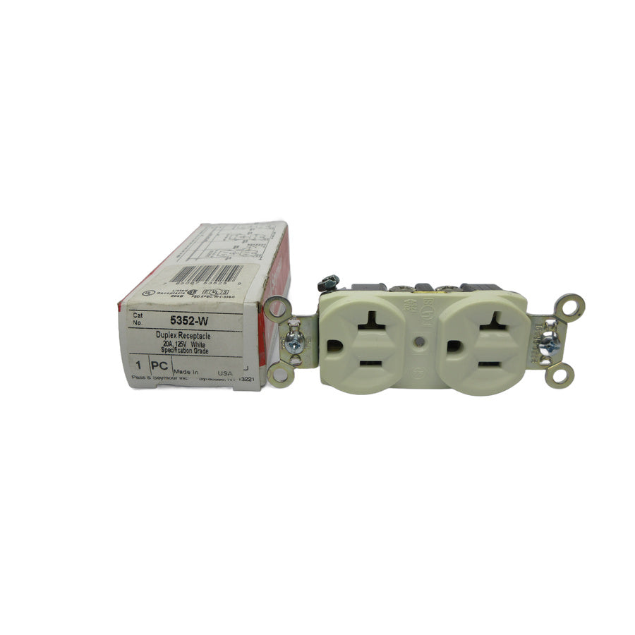 PASS & SEYMOUR 5352-W 125V 20A NSMP