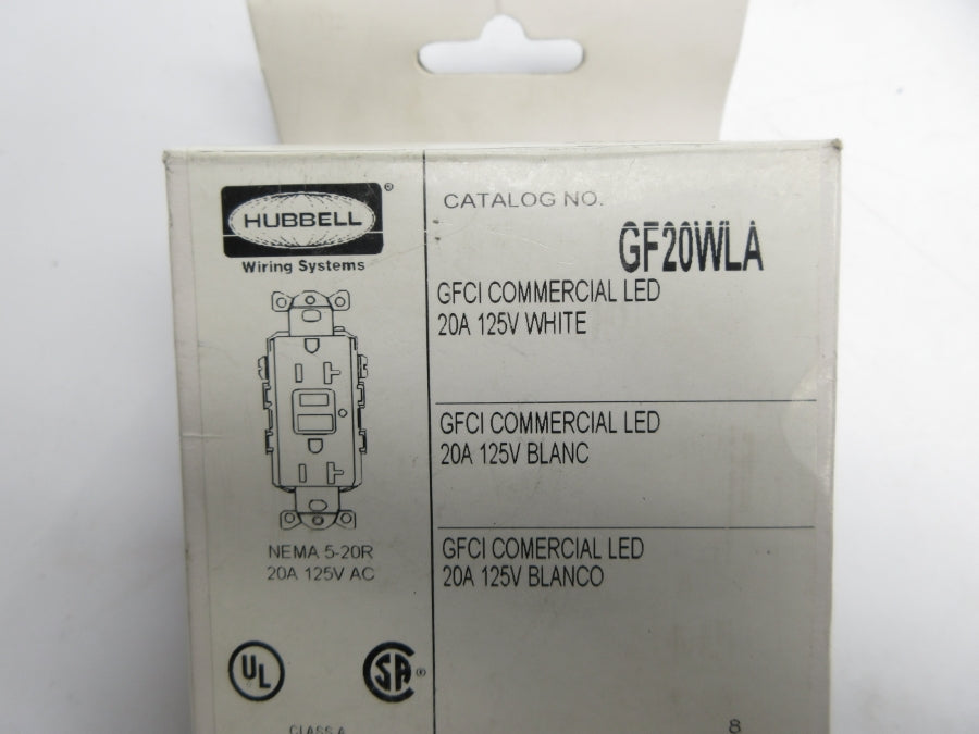 HUBBELL GF20WLA 125V 20A NSMP