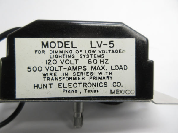 HUNT ELECTRONICS LV-5 120V NSNP