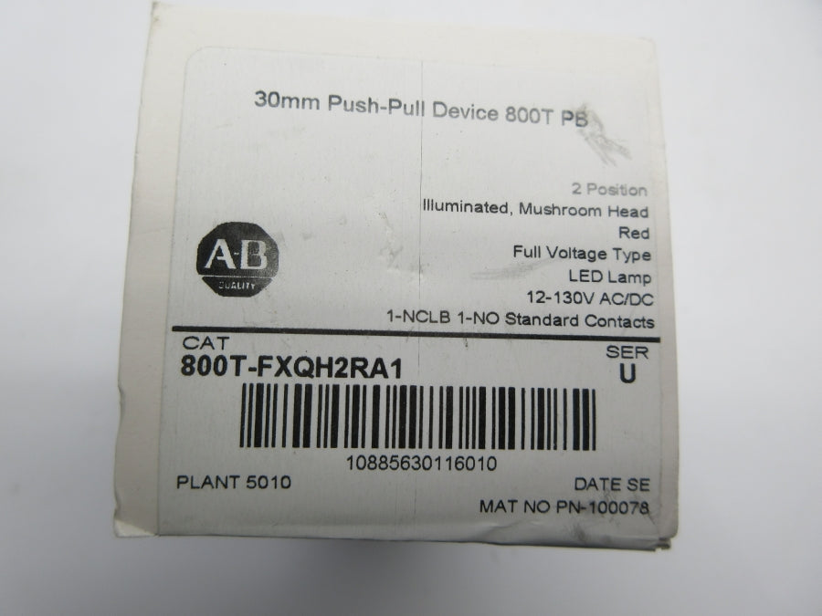 INDUSTRIAL SPARE PART 800T-FXQH2RA1 SER. U 12-130VAC/DC (WH) NSFS