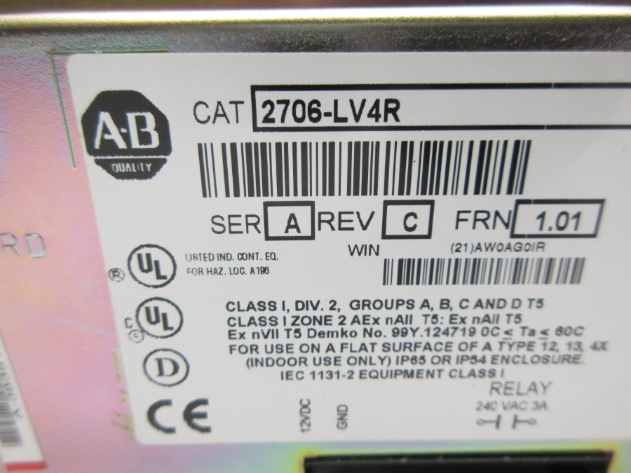 INDUSTRIAL SPARE PART 2706-LV4R SER. A F/W 1.01 NSNP