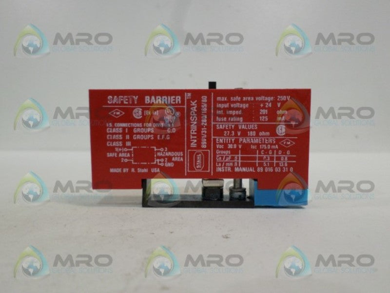 STAHL INTRINSPAK 8901/31-280/165/80 SAFETY BARRIER NSNP