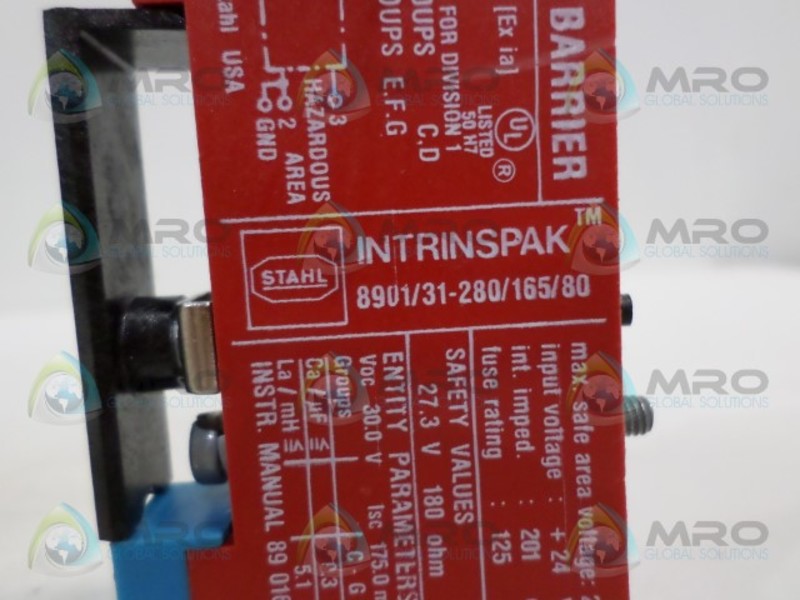 STAHL INTRINSPAK 8901/31-280/165/80 SAFETY BARRIER NSNP