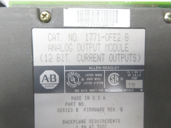 ALLEN BRADLEY 1771-OFE2 SER. B F/W B UNMP