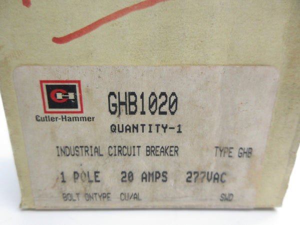 CUTLER-HAMMER GHB1020 277VAC 20A NSMP