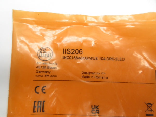 IFM EFECTOR IIS206 IIKC015BASKG/M/US-104-DRS/2LED NSMP