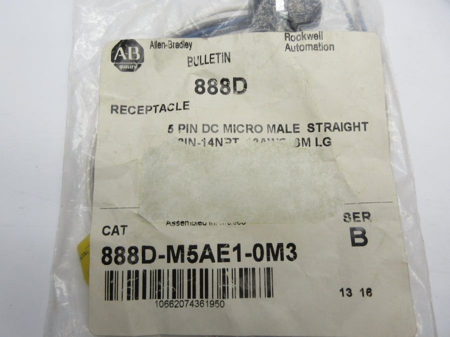 ALLEN BRADLEY 888D-M5AE1-0M3 SER. B NSMP