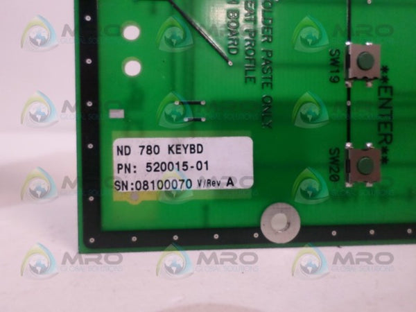 HEIDENHAIN ND-780 520015-01 KEYBOARD CIRCUIT BOARD UNMP