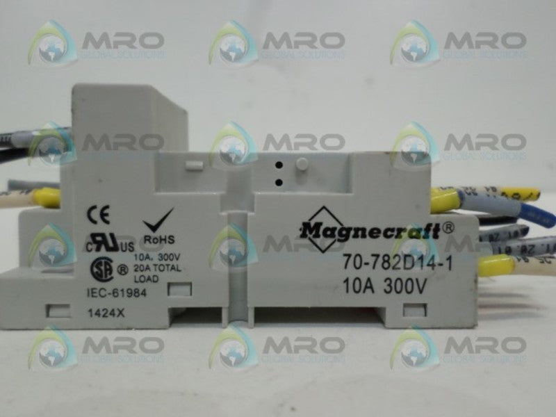MAGNECRAFT 70-782D14-1 RELAY BASE UNMP