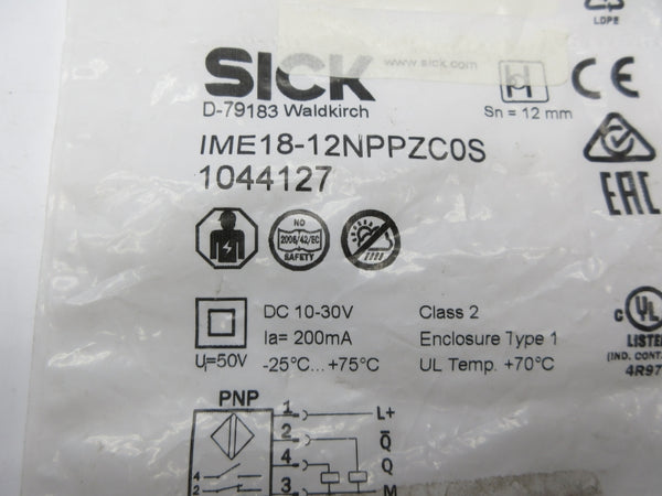 SICK IME18-12NPPZC0S 1044127 10-30VDC NSMP